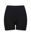 Womens/ladies seamless shorts black Tombo