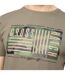 Mens wenfore t-shirt dark sage Crosshatch-3