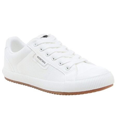 Womens/ladies Cheery Canvas Low Pumps White Rocket Dog