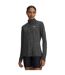 Womens/ladies Tech Textured Half Zip Top Black Twist Under Armour-4