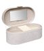 Boîte à Bijoux en Velours Enya 25cm Beige-2