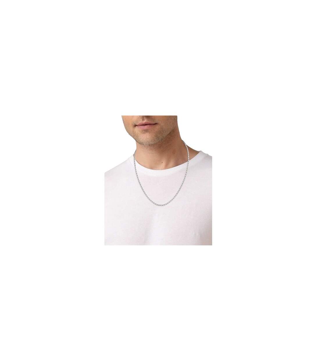 Evan Stainless Steel Necklace One Size Silver Boss-1