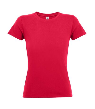 T-shirt manches courtes regent femme rouge SOLS