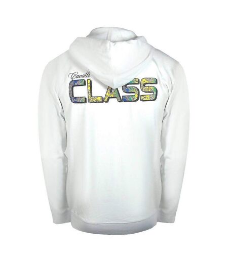 Veste À Capuche Motif/style Floral Homme Blanc Cassé Cavalli Class