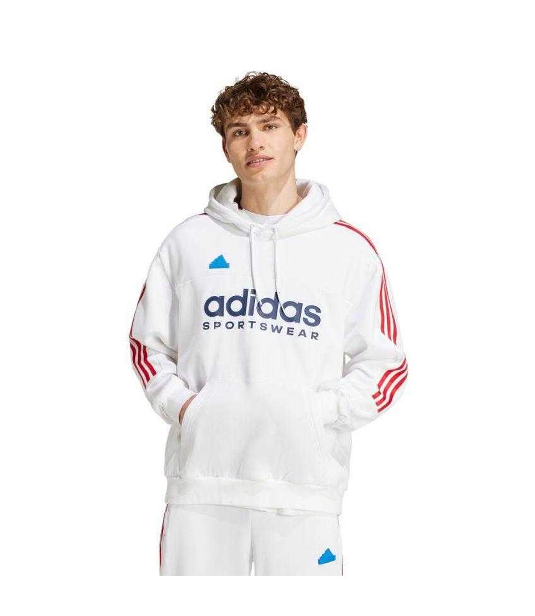 Sweat À Capuche House Of Tiro Nations Homme Blanc Adidas-1