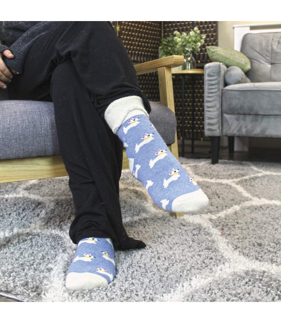 Sock Snob - 6 paires femme de chaussettes de lit épaisses et chaudes en laine-4