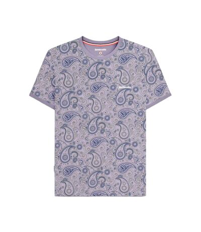 Mens Ss25 Paisley T-shirt Dusk Grey Lambretta