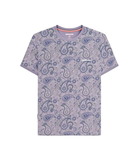 Mens Ss25 Paisley T-shirt Dusk Grey Lambretta