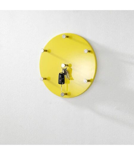 Patère Murale Ronde Kely 35cm Jaune