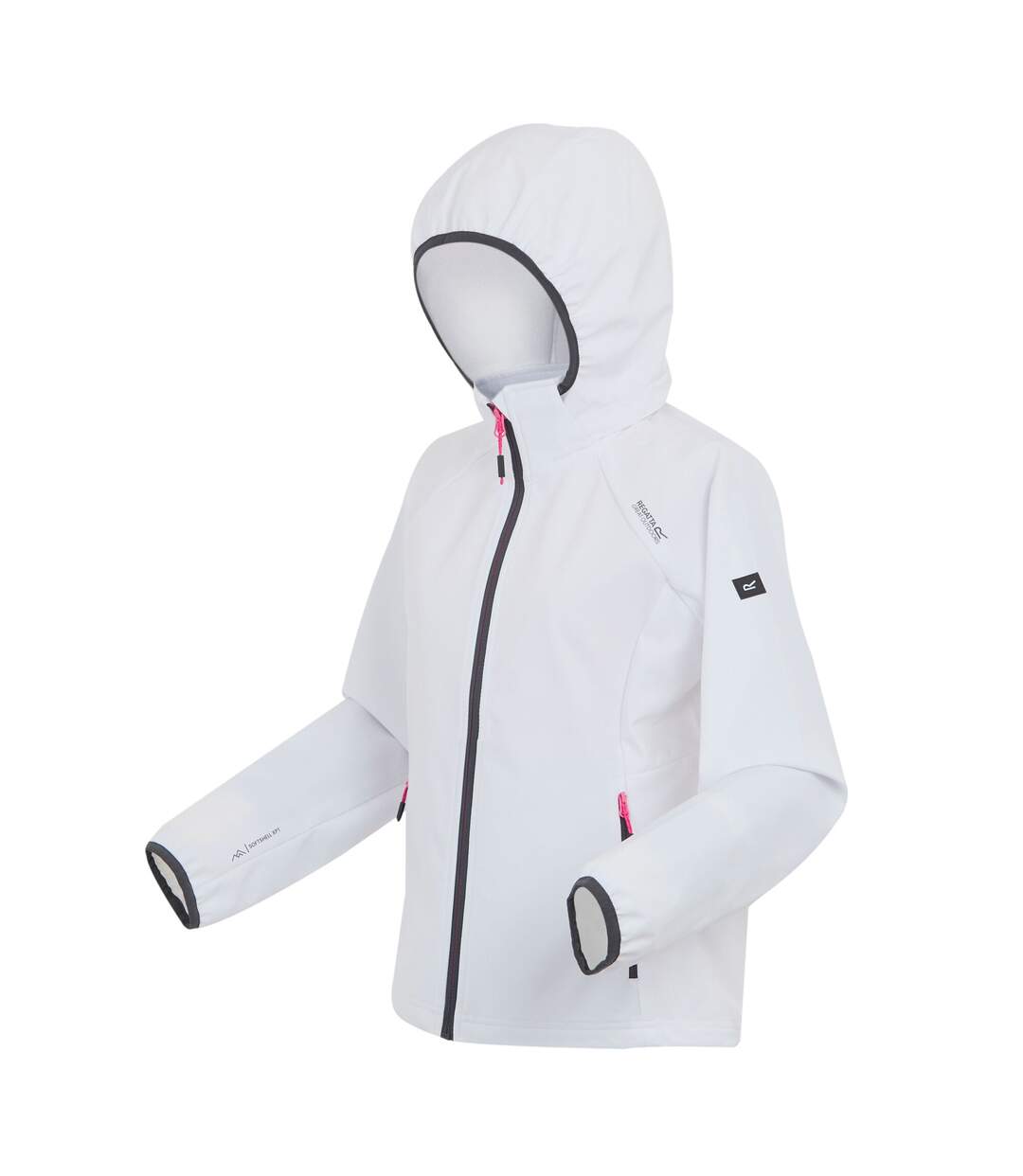 Veste Softshell Bourda Femme Blanc Gris Phoque Regatta-3