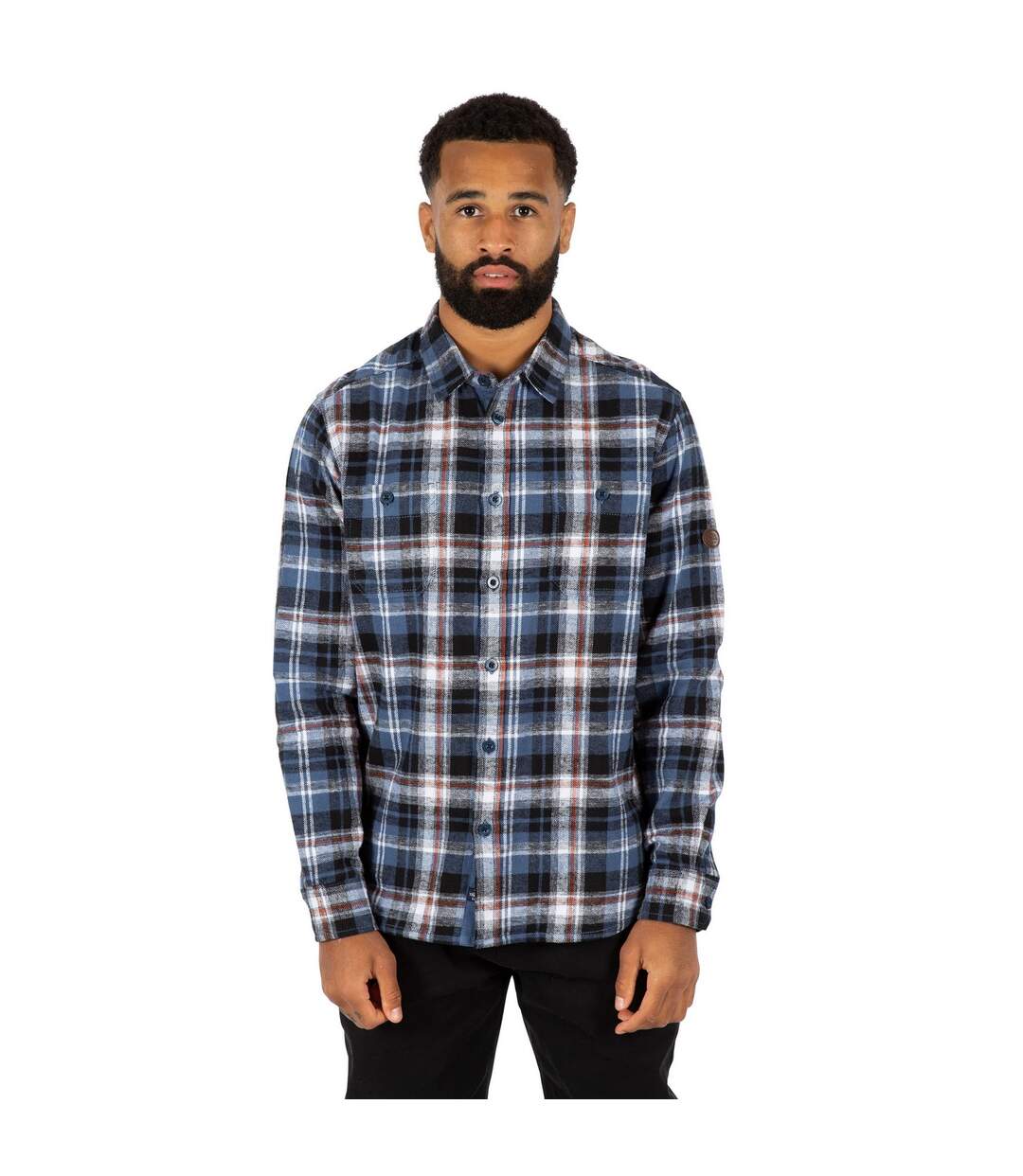 Chemise Manches Longues Motif/style À Carreaux Zalah Homme Bleu À Carreaux Trespass-4