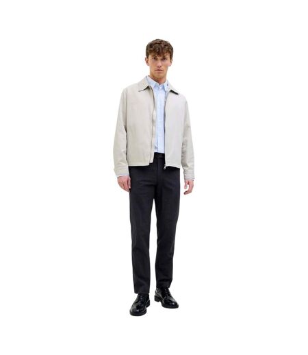 Mens Seersucker Straight Leg Cargo Trousers Night Sky Jack And Jones