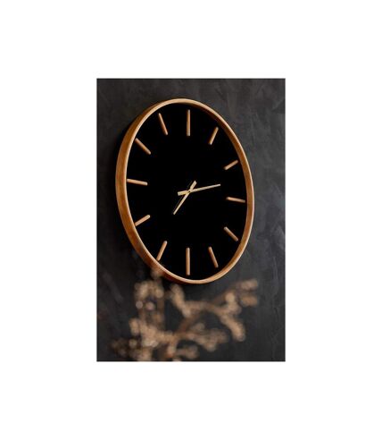 Paris Prix - Horloge Murale Design creva 60cm Marron & Noir