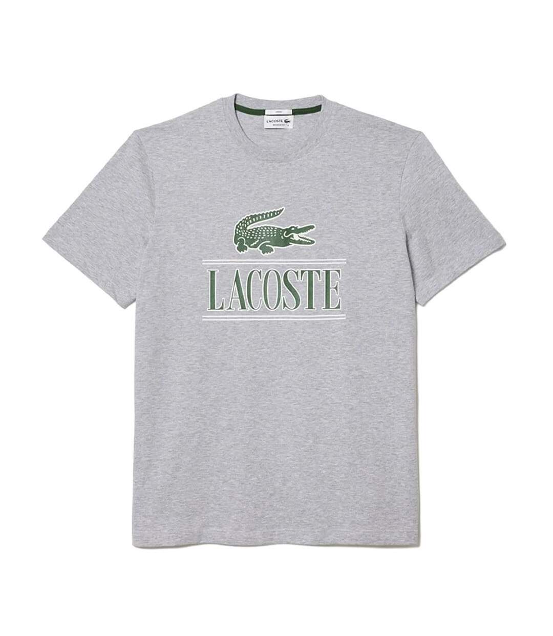 T-shirt gris mixte lacoste th1218-1
