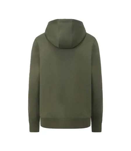Sweat À Capuche Motif/style Logo Brodé Homme Vert Kaki Slazenger