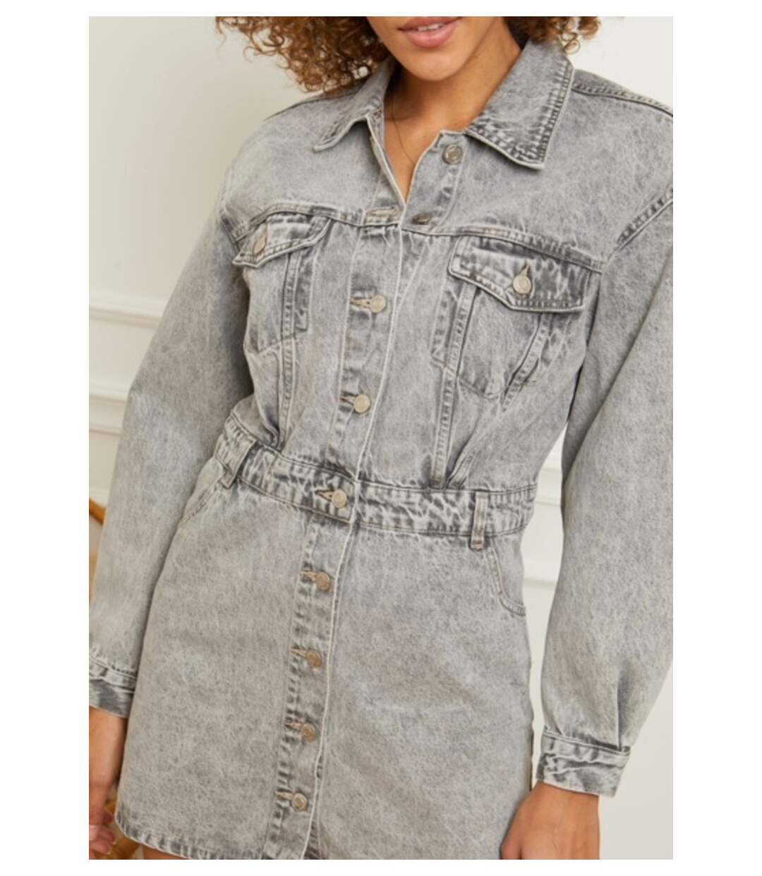 Combi jupe courte en jean-3