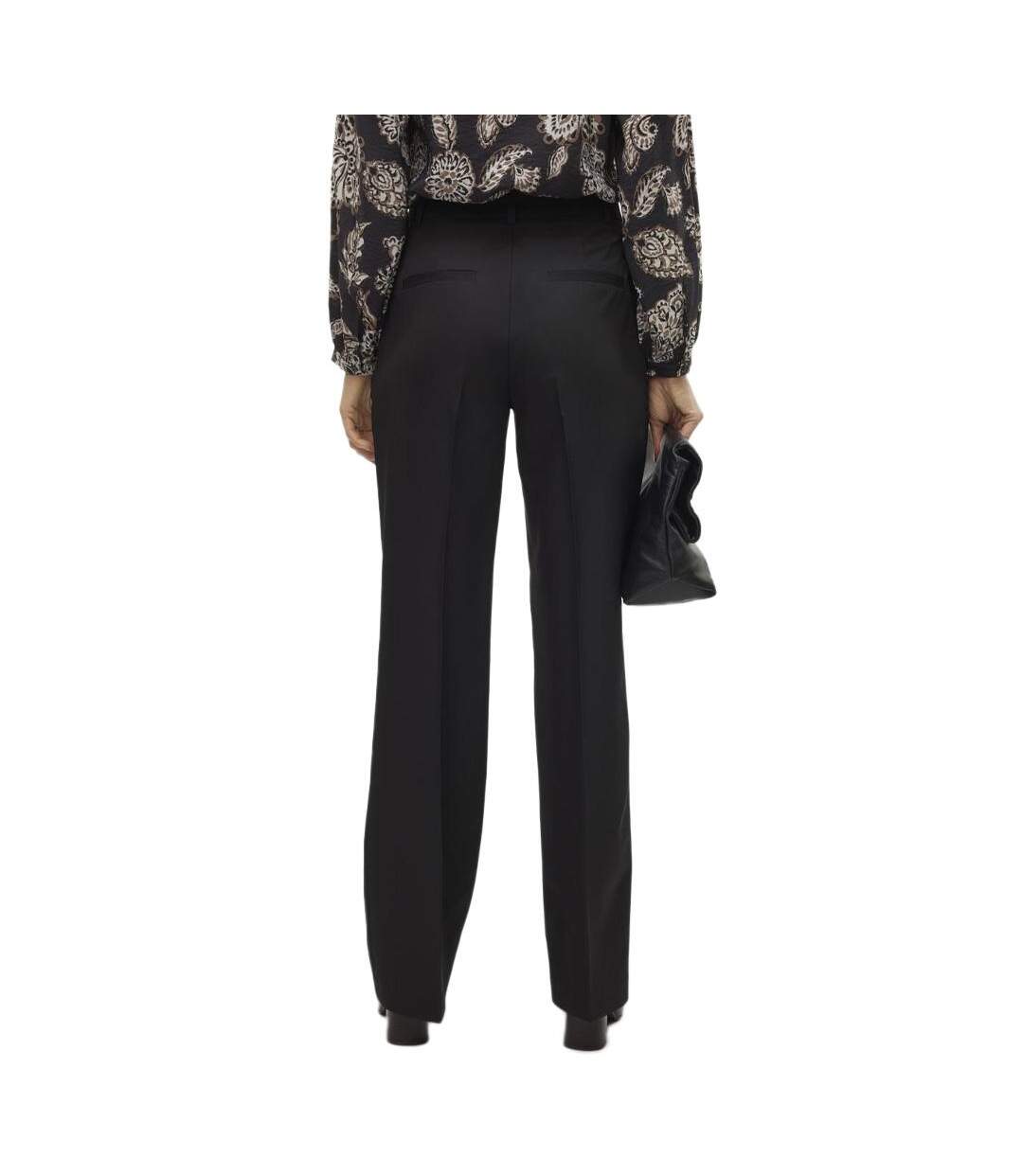 Pantalon tailleur noir femme vero moda raya-2