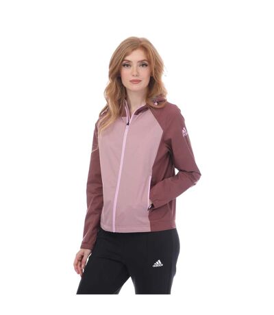 Womens/ladies provisional golf jacket burgundy Adidas