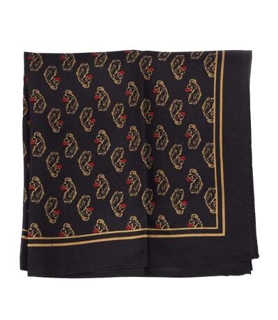 Mens Handkerchief One Size Black Red Luke 1977