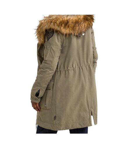 Parkas Kaki Femme Schott Army - M