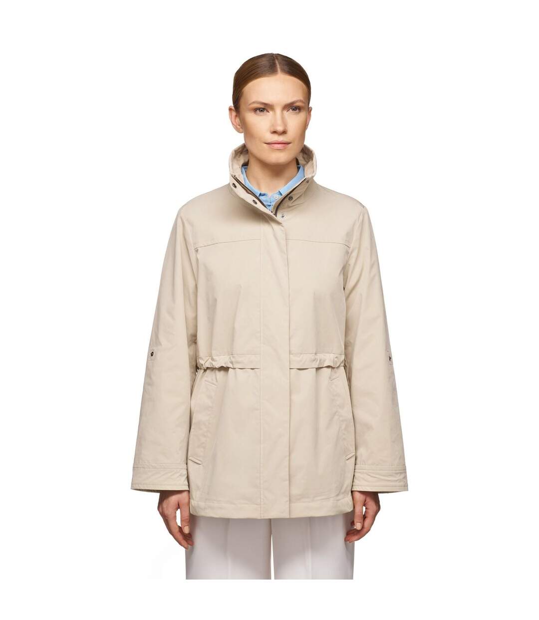 Womens/ladies claudin jacket brown rice Geox-1