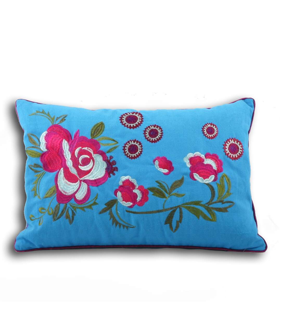 Riva Home Martinique Cushion Cover (Kingfisher/Magenta) - UTRV608