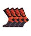 X2 paires de chaussettes noir/orange homme ktm chtx2-1