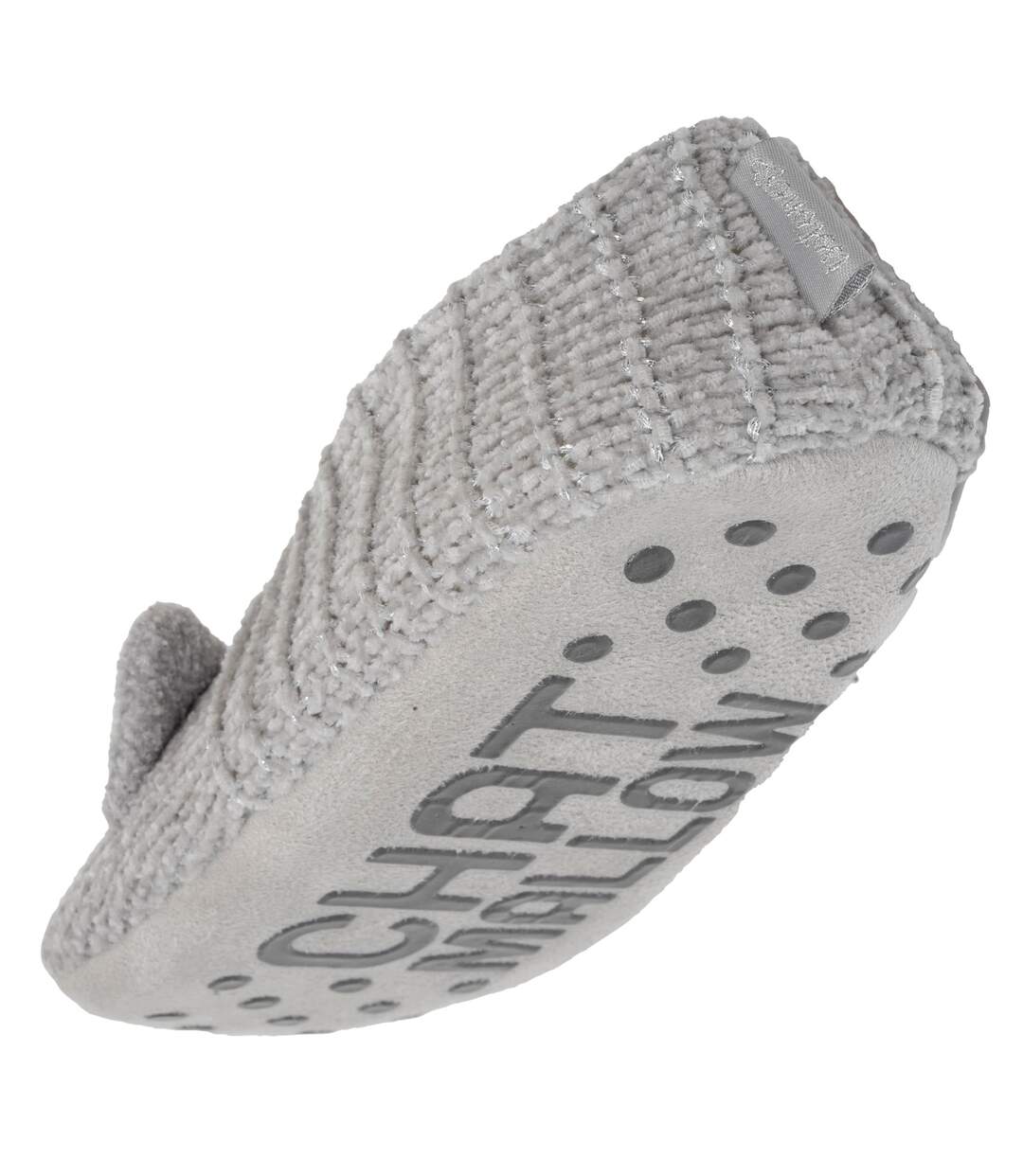 Isotoner Chaussettes d'intérieur femme maille chenille - fourrées, antidérapantes-5