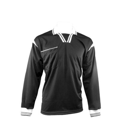 Maillot d´arbitre adulte noir / blanc Carta Sport