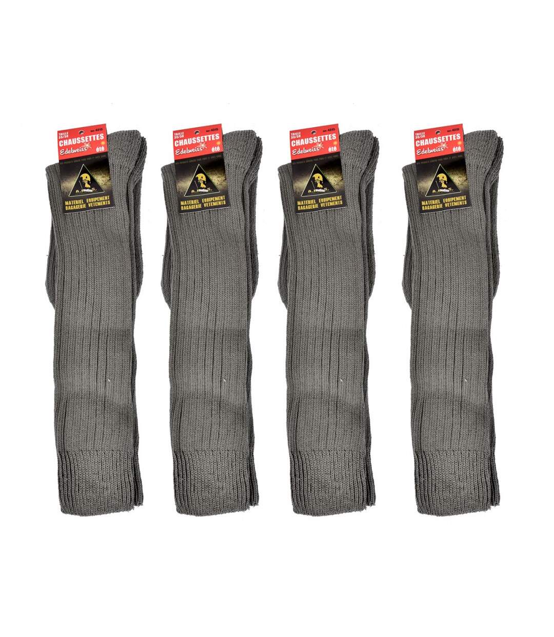 Chaussettes hautes homme Coton - Pack de 4-3