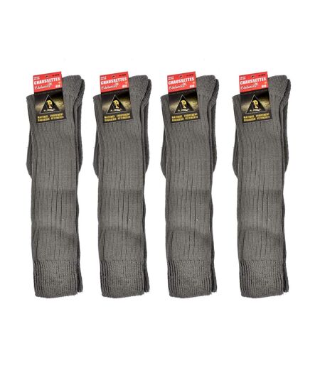 Chaussettes hautes homme Coton - Pack de 4