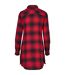 Robe Chemisier Femme Bleu Foncé Rouge Urban Classics-2