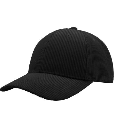 Atlantis Unisex Adult Cordy S Corduroy Recycled Baseball Cap (Black)