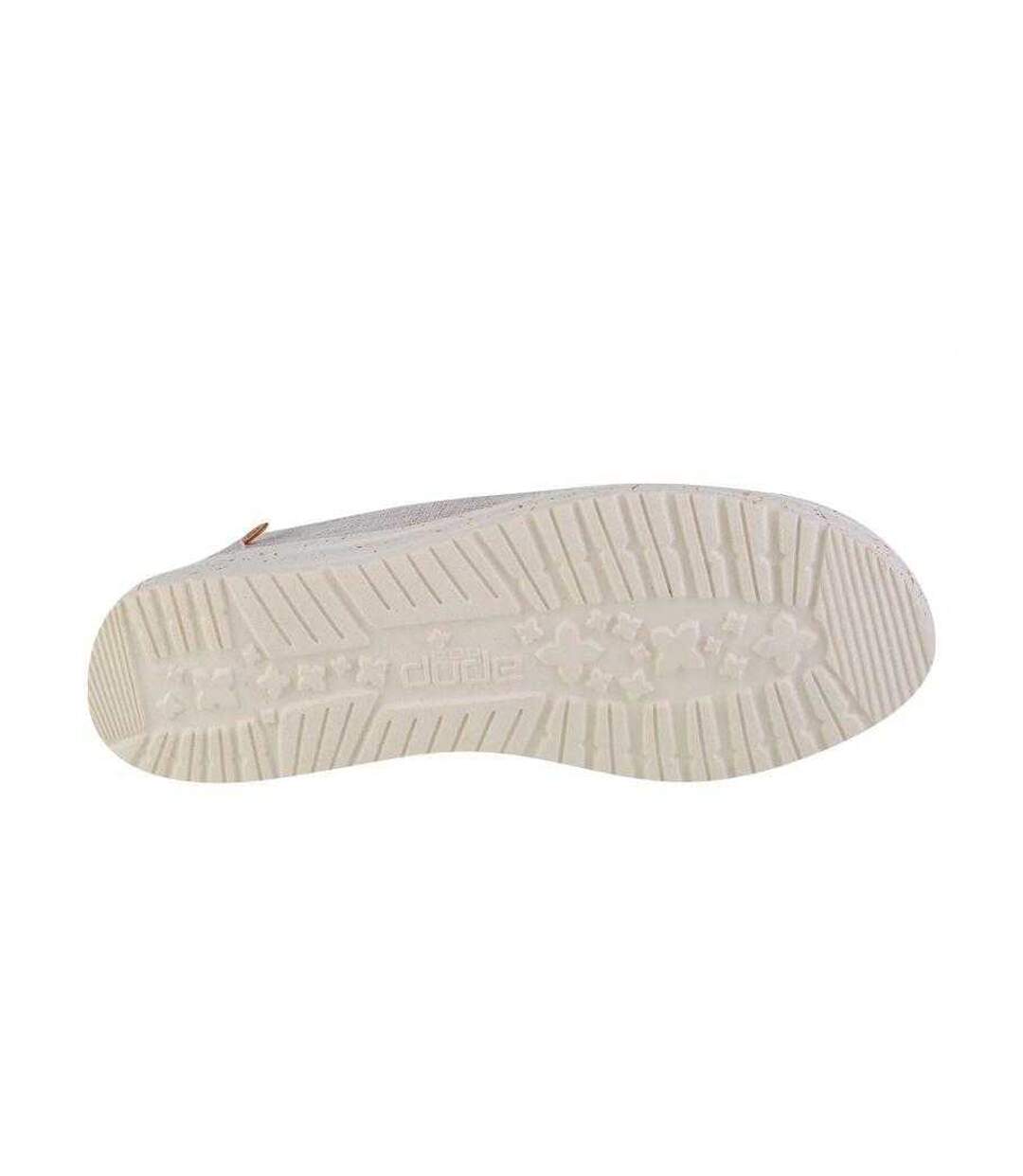 Baskets Wendy Chambray Femme Beige Heydude-4
