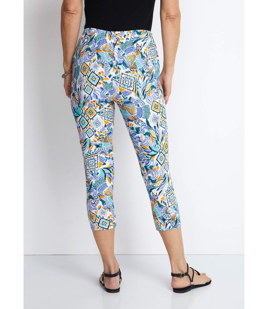 Legging court coton uni ou imprimé-2