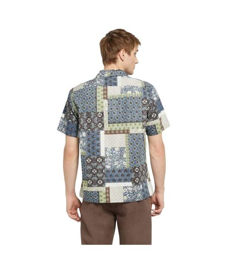 Mens Sunset Camp Regular Shirt Blue Green Brown Levis