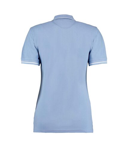 Polo à manches courtes Kustom Kit St. Mellion pour femme (Bleu clair/Blanc) - UTBC625