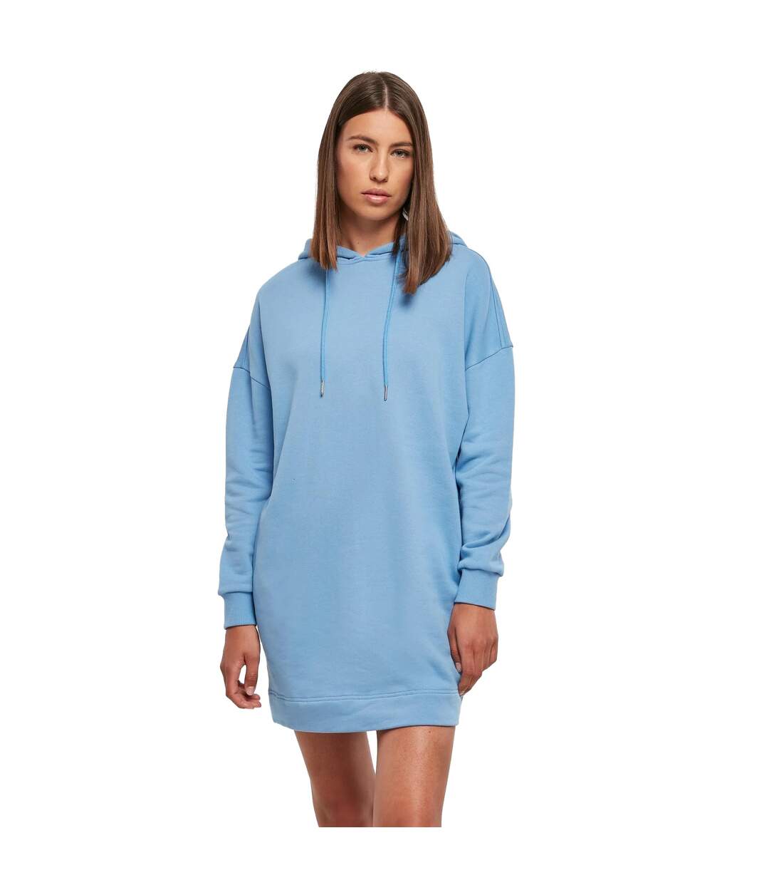 Robe À Capuche Femme Bleu Ciel Urban Classics-3