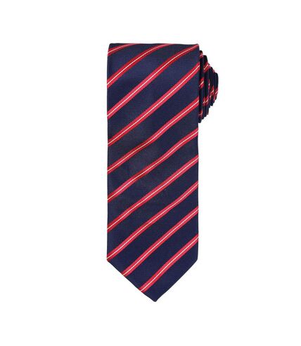 Premier - Cravate - Homme (Bleu marine / Rouge) (Taille unique) - UTPC6126