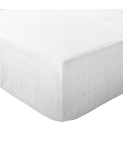 Drap housse gaze de coton CASSIS