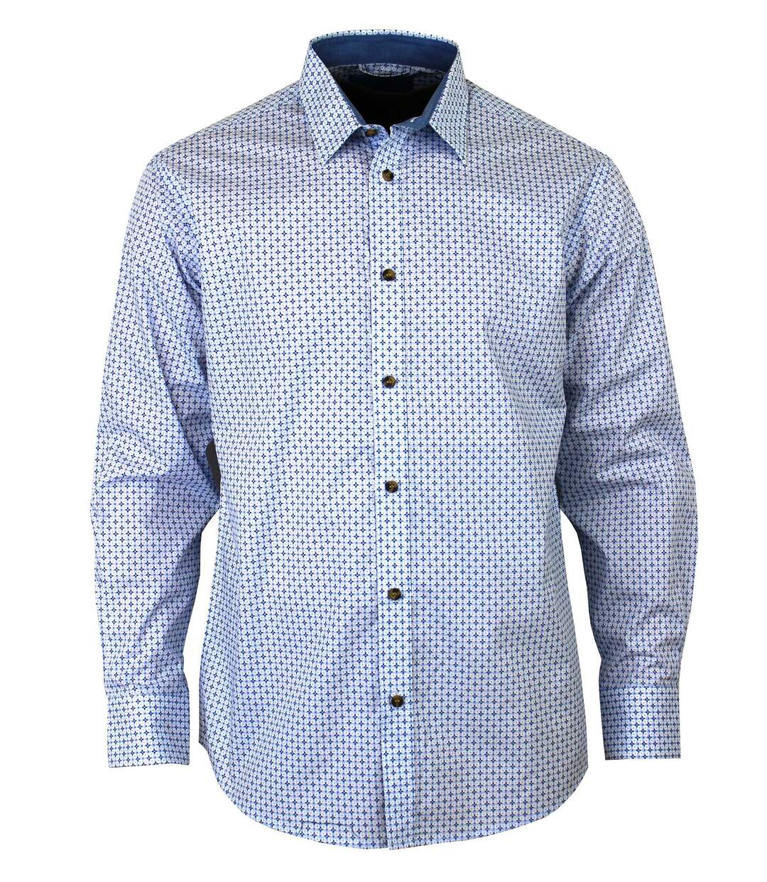 Chemise manches longues à motifs CH4018 - MD-1