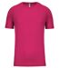 T-shirt sport - Running - Homme - PA438 - rose fuchsia