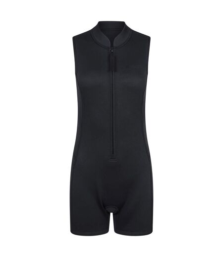 Womens/ladies shorty sleeveless wetsuit jet black Mountain Warehouse