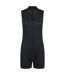 Womens/ladies shorty sleeveless wetsuit jet black Mountain Warehouse-1