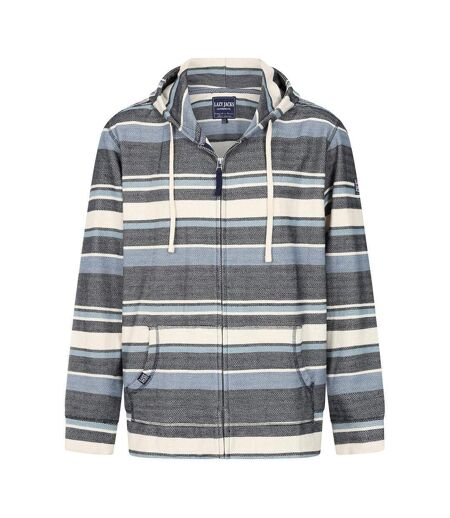 Veste À Capuche Motif/style Texturé Homme Bleu Marine Lazy Jacks