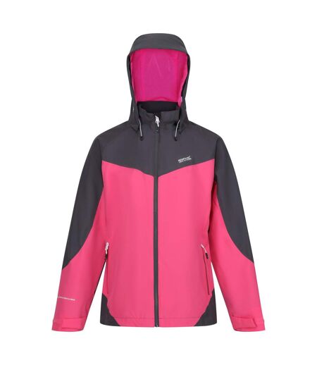 Veste imperméable bosfield femme flamant rose / gris phoque Regatta