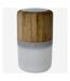 Bullet Aurea Bamboo Light Up Bluetooth Speaker (Brown/White) (One Size) - UTPF3651