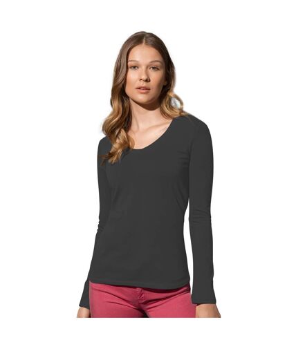 Stedman - T-shirt à manches longues CLAIRE - Femme (Noir) - UTAB392