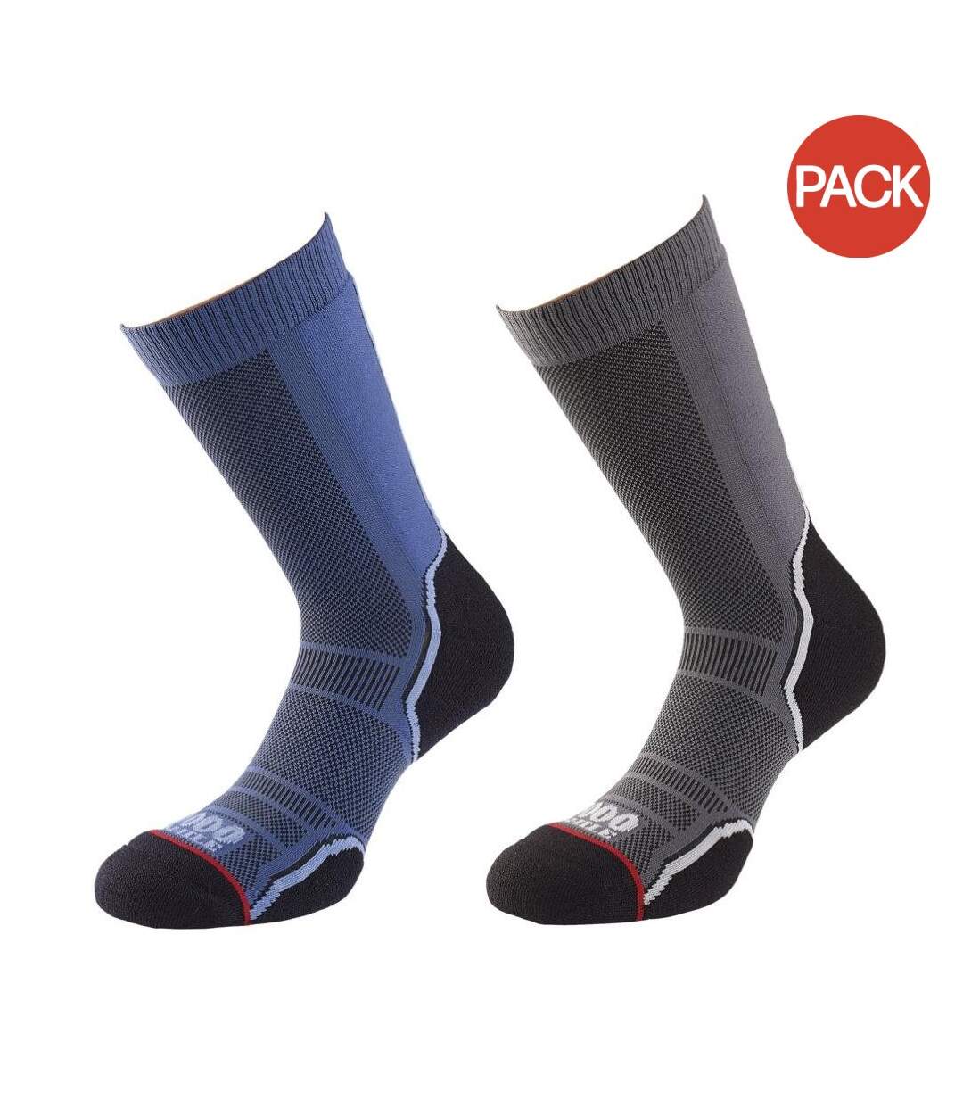 Chaussettes trek femme bleu marine / gris / noir 1000 Mile-1