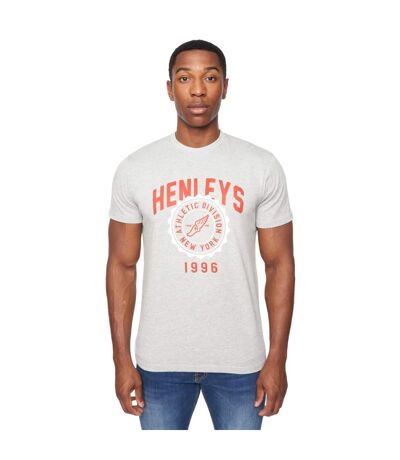 Mens tipton t-shirt grey marl Henleys